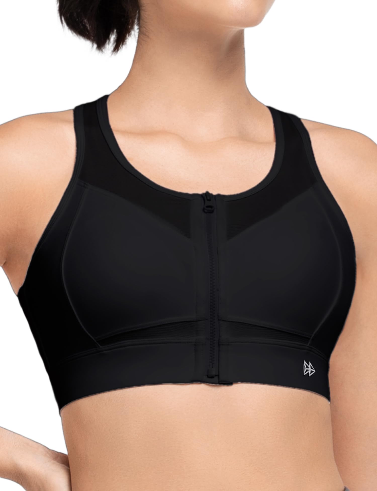 

Yvette Sports High Plus No Integrated Size L Black Bra, Women s, Non-Slip, Open-Front, Support, Size, Wire, Cup, Mesh, Sweat-Wicking, Quick-Drying, чёрный