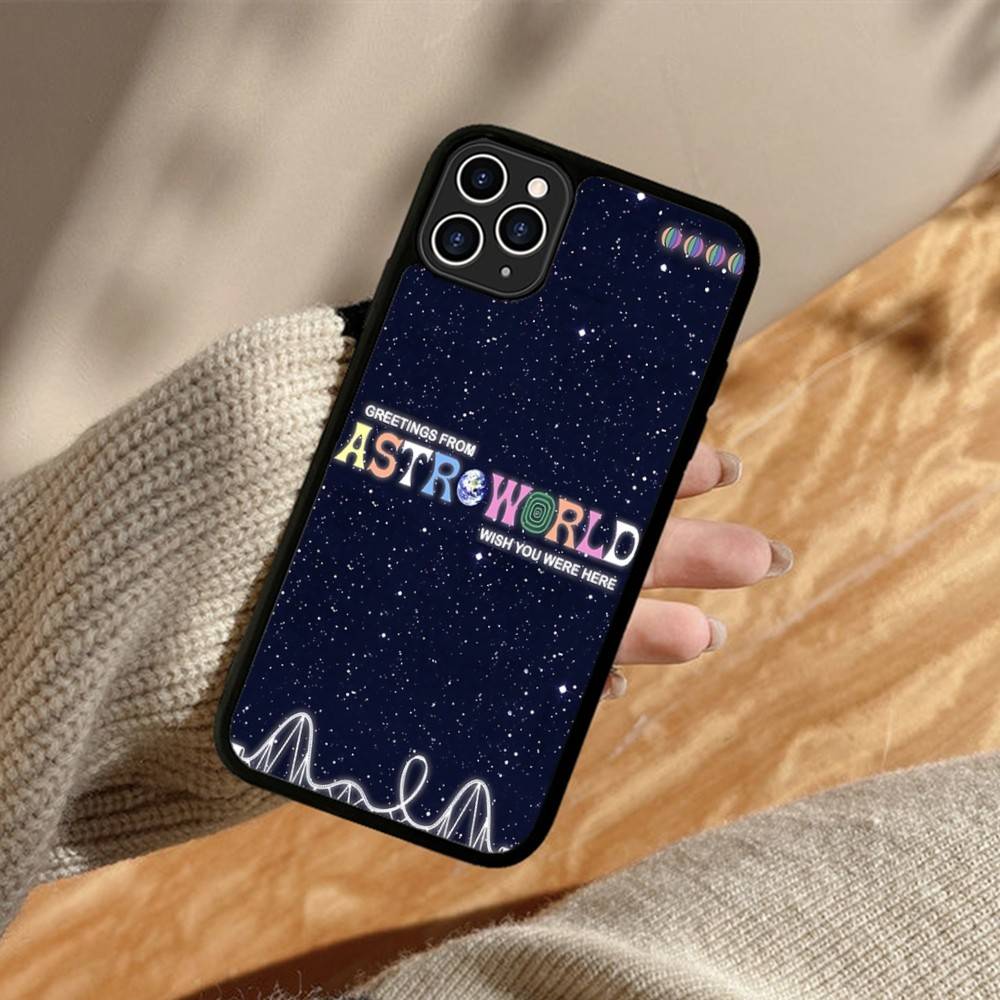 

T-Travis S-ScottS Astroworld PC+TPU Protective Phone Case For IPhone 17 16 Pro Max 15 Plus 14 13 12 11 Cover iPhone 16 pro