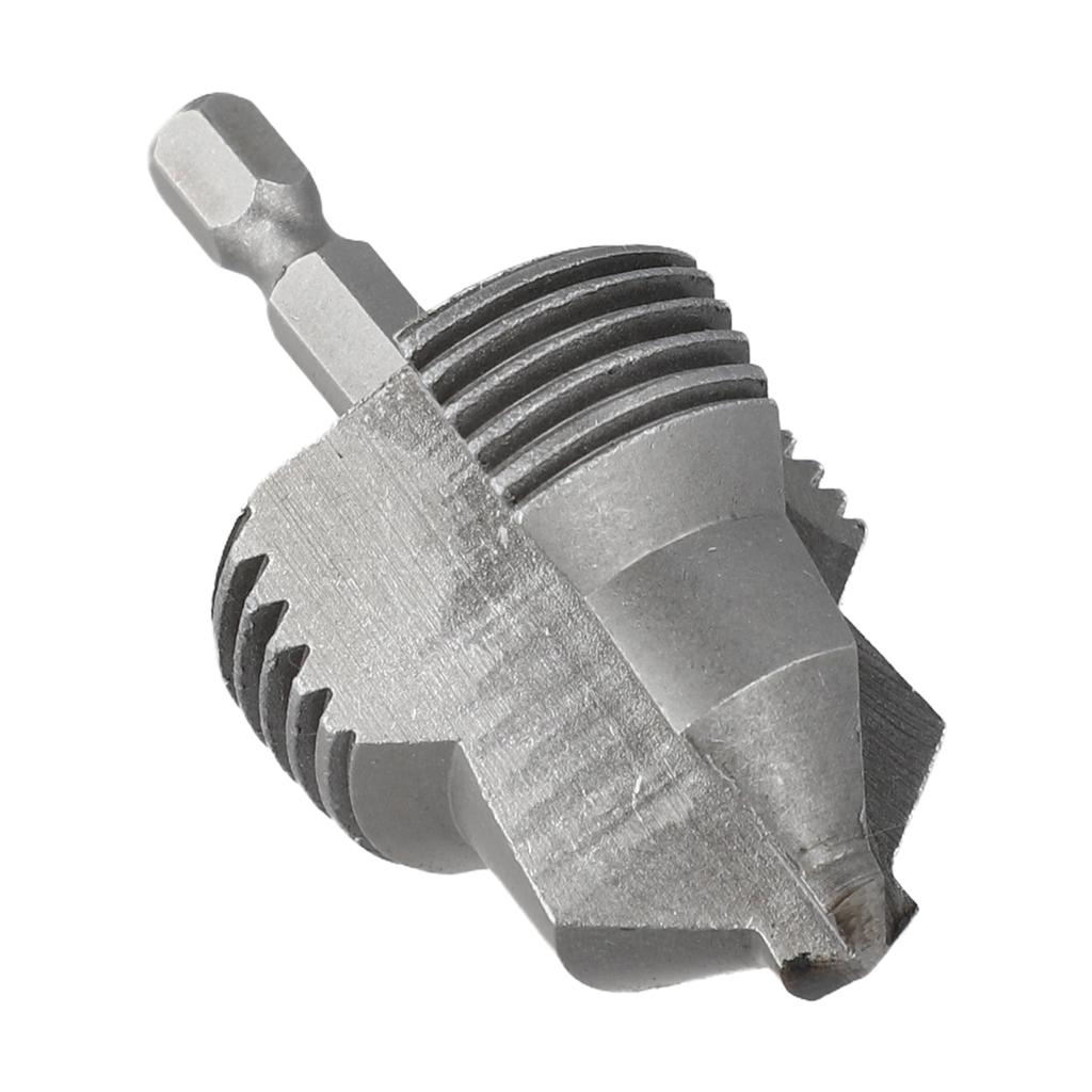 Three Blade Thread Drill Bit 3in1 with Hex Handle for Pipe Repair Usage