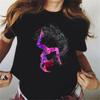 Summer 2024 Watercolor Ballet Dancer Printed Girl Black T Shirt Kawaii Gymnastics Dance Lover Gift Tee Shirt Femme Custom Tshirt
