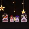 Christmas New Arrival Luminous Snowman Crystal Ball Glass Ornament, Christmas Eve Gift for Kids