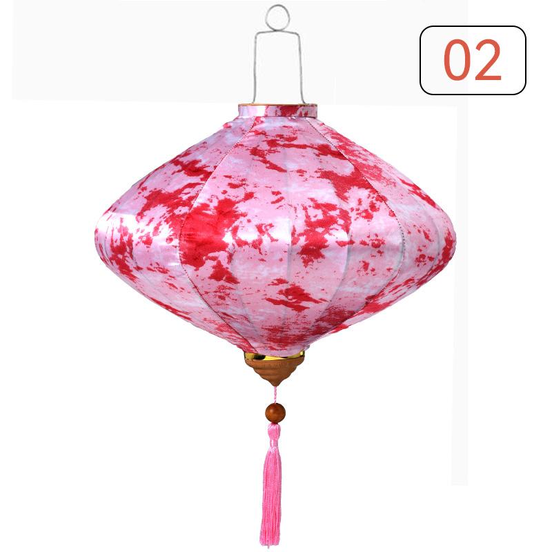 Seidenlaterne im chinesischen Stil 12/14 Zoll Antike Palastlaterne Vietnam Traditionell Mondfest Frühlingsfest Party Hängende Dekoration
