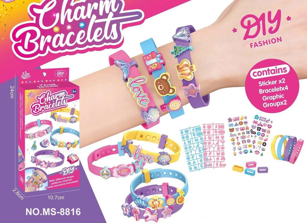 Perlenarmband Mädchen Spielzeug DIY Bastelmaterialpaket Baby Handgemachtes Geschenk Kinder Perlenkette Schmuck Geburtstagsgeschenk