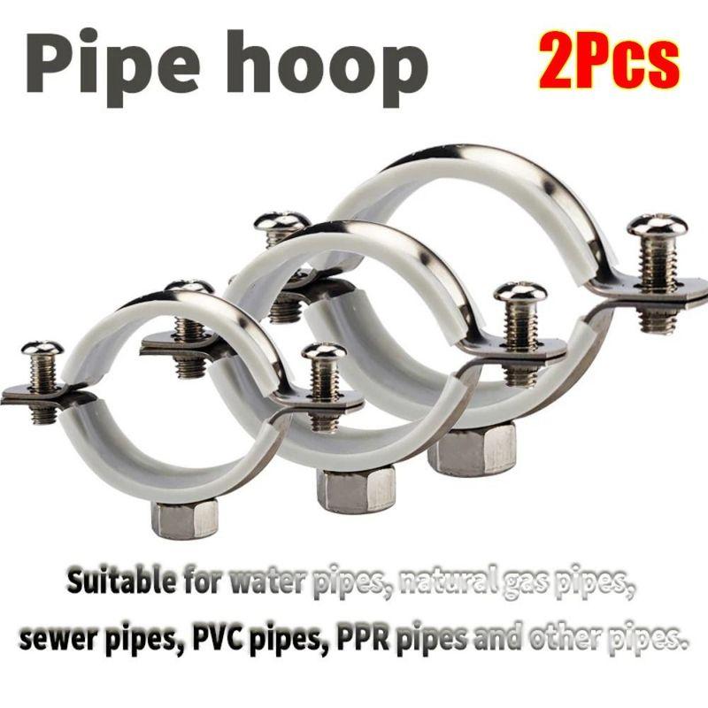 1Pcs Fastener Hardware Round Hose Clamp Nut Hoop Expansion Screw Suspension Pipe Holder Pipe Fitting 20mm-90mm Tube Clip Bracket