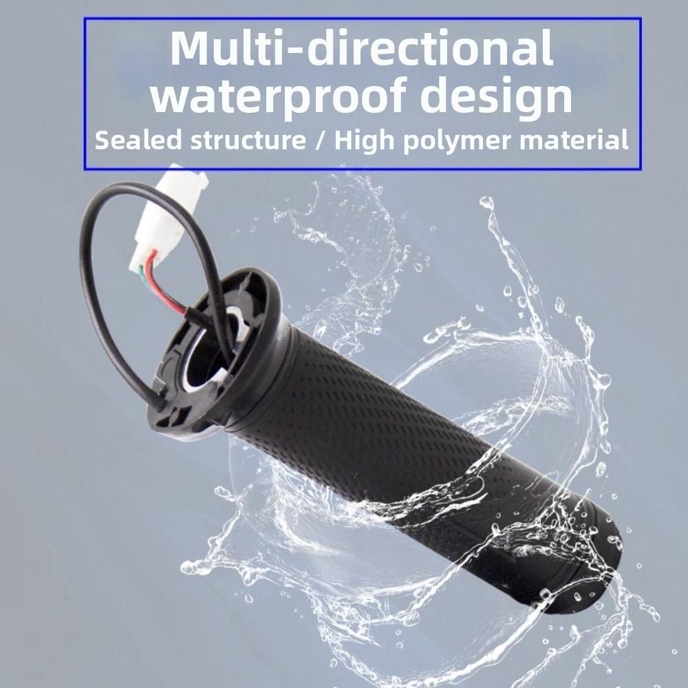 Waterproof Electric Bike Throttle Handlebar Black Electric Scooter Throttle Handle