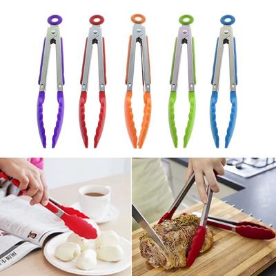 Lebensmittelklammer Edelstahl Silikon Stahl Lebensmittelklammer Silikon Brotklemme Hochtemperaturbeständige Lebensmittelklammer Küchenzubehör