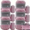 6 Pcs Cashmere Blend Yarn Worsted Weight Bundle for Coats Machine Washable Ultra Soft Knitting Crochet Yarn DIY Crafts