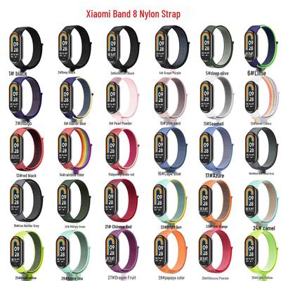 Nylon tépőzáras szíj a Xiaomi Mi Band 3-9-hez