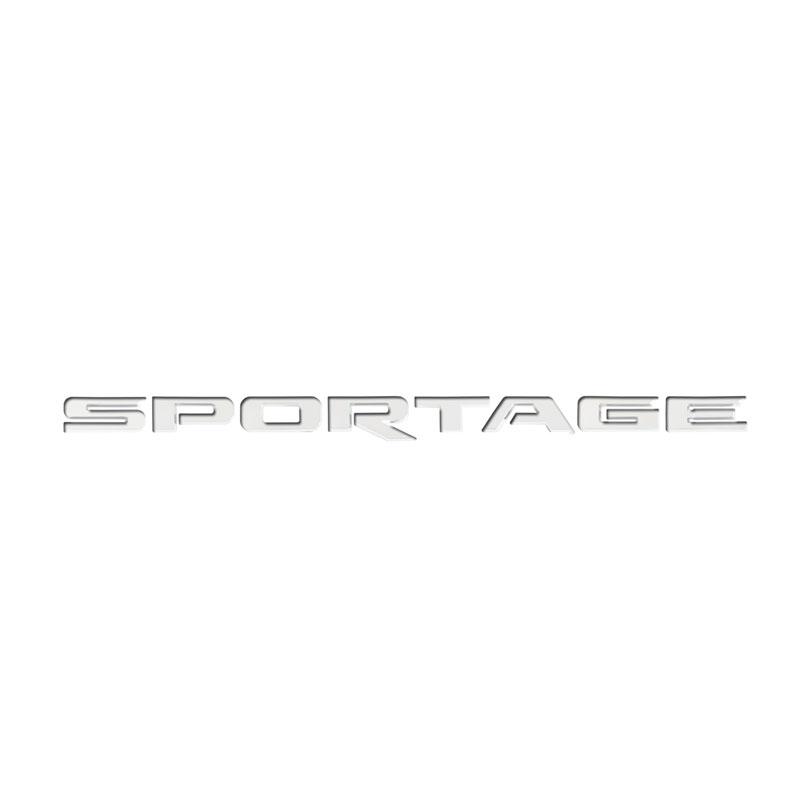 3D ABS Car Styling SPORTAGE Letter Logo Sticker Rear Bumper Tail Door Trunk Decal Auto Rear Emblem Decoration Accessories