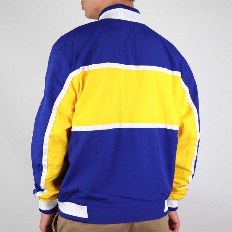 Nike Golden State Warriors Varsity Jacket Men Outerwear Blue AJ9152-495