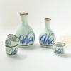 Ceramiczny Zestaw do Wina w Stylu Japońskim Kreatywny Ręcznie Malowany Dzbanek do Sake Kieliszek do Wina Barware na Prezent Dozownik Zestaw do Sake Akcesoria 2025 Nowość