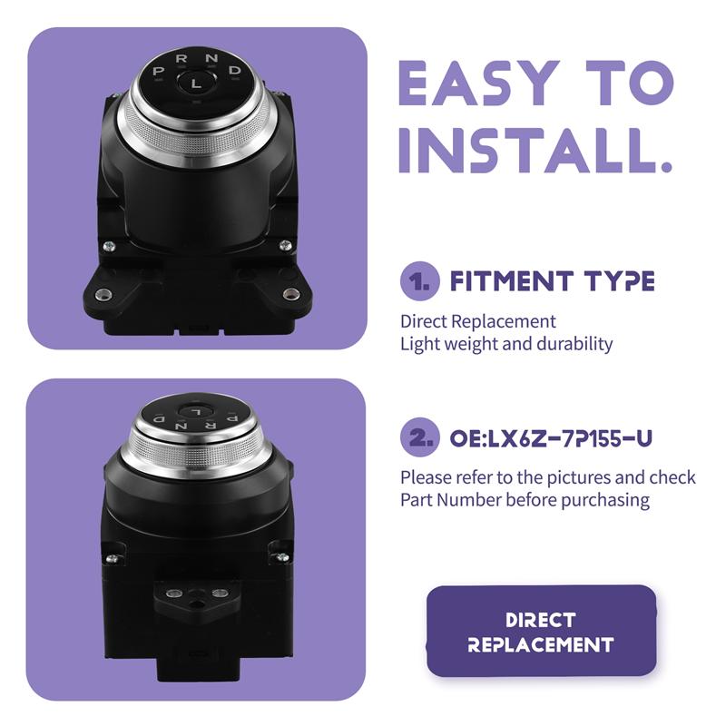 A51K-For Ford Escape - Automatic Transmission Shift Lever Replacement Part LX6Z-7P155-U