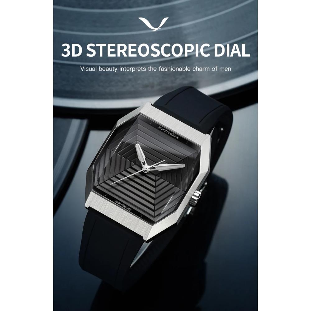 Specht & Söhne New Creative Design Square Watch For Men Sports Watches Octagon Stainless Steel 3D Sapphire Crystal Reloj Hombre
