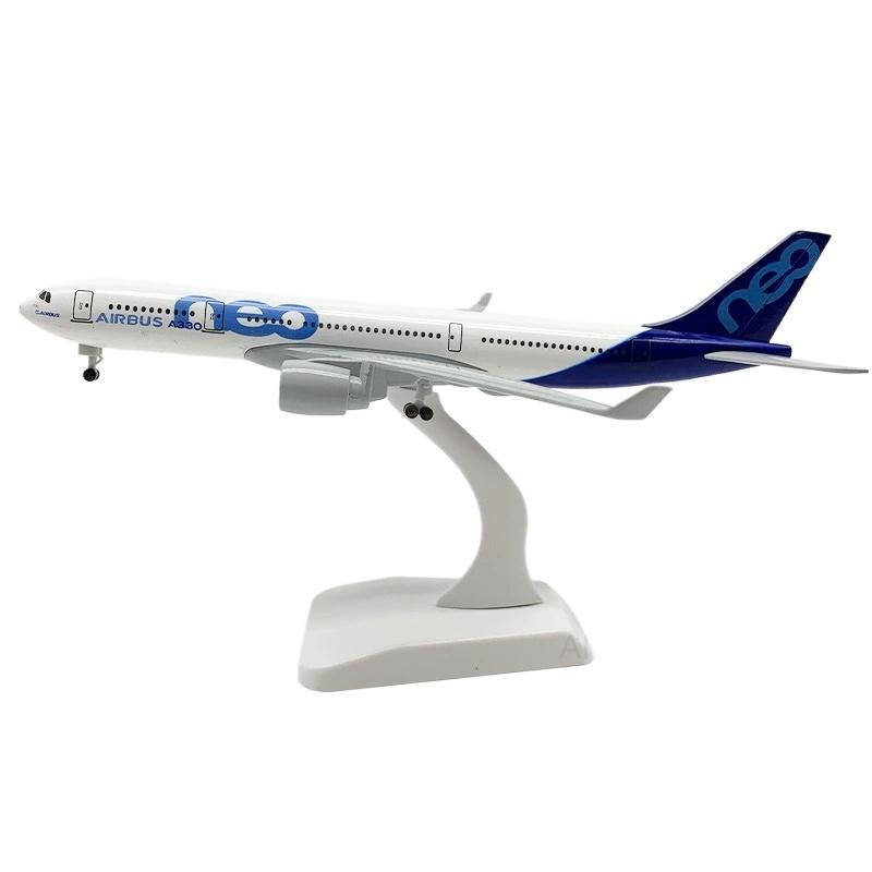 

1/400 Scale Display Toy A330 Prototype Airways Aircraft 20cm Metal Alloy Diecast Airplane Model Plane with Landing Gears Collection Gift синій/білий