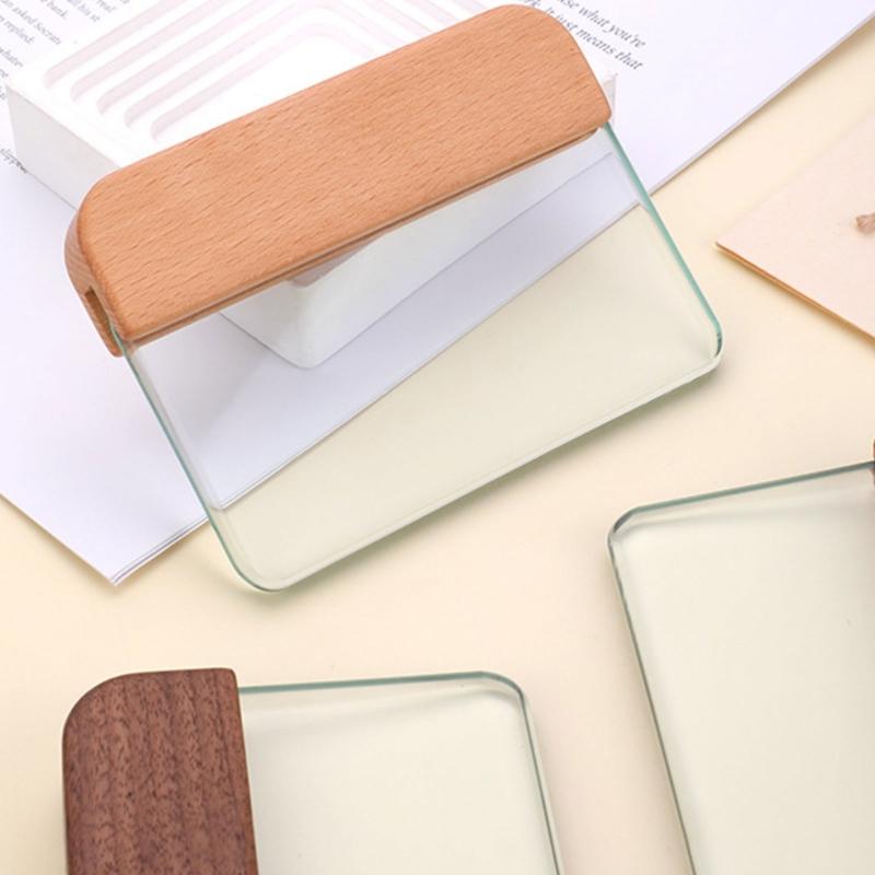 Leathercraft Glass Slicker Tempered Glass Scraper Practical Leather Craft Tool Leather Working Tool