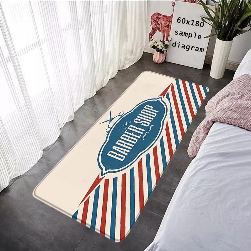 Doormats Rugs Foot Carpets Barber Shop Entrance Doormat Bathroom Rug Floor Mats Carpet Anti Slip Mat Home Kitchen Hallway Decor
