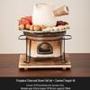 Chaxun Pottery Tea Brewing Set with Carbon Stove