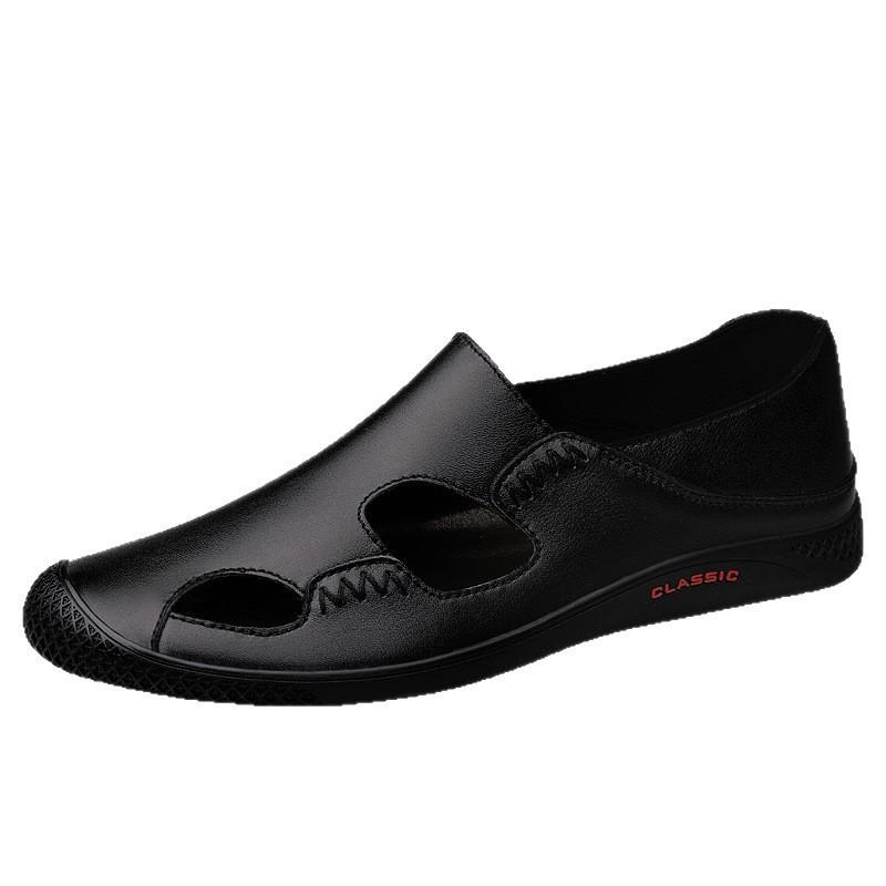 Men's Large Size Outdoor Closed-Toe Slip-On Sandals - Summer Beach & Casual Sports Shoes