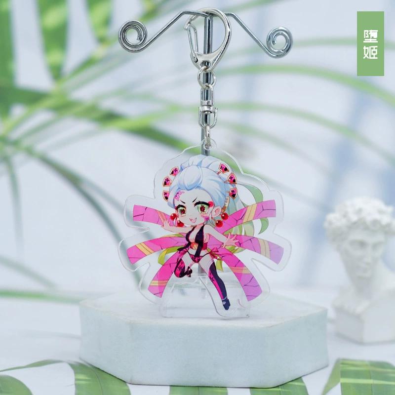 Schlüsselanhänger Anhänger Anime Demon Slayer Kimetsu No Yaiba Kamado Tanjirou Doppelseitig HD Taschenanhänger Geschenk für Fans Cosplay Requisiten Schmuckgeschenk