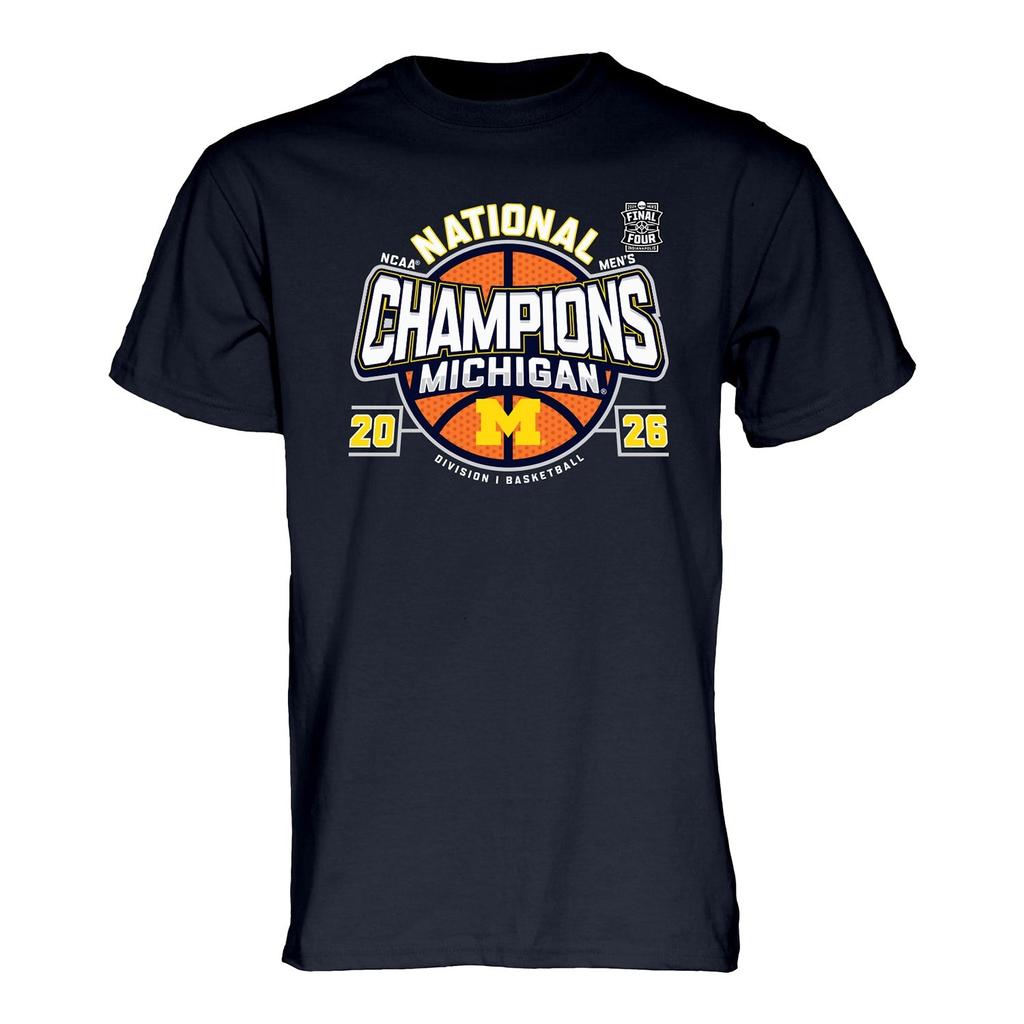 Michigan Wolverines Unisexs Basketball Team National Championship TShirt Summer Cotton Clothing Fashion Short Sleeved Streetwear