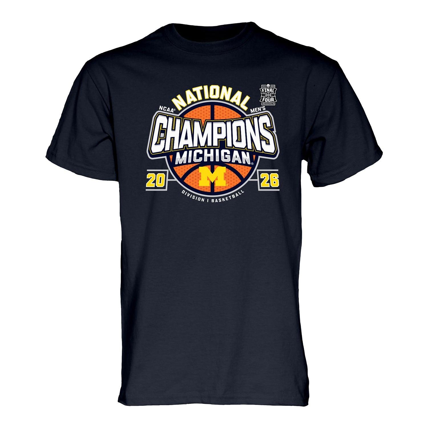 Michigan Wolverines Унисекс Баскетбольная Команда Футболка Чемпионата Нации Летняя Хлопковая Одежда Модная Уличная Одежда с Коротким Рукавом L