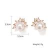 ZAKOL Exquisite Sparkling Zircon Imitation Zircon Stud Earrings for Women Girls Cute Sweet Unique Design Bridal Wedding Zircon