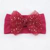 Baby hair accessories plain soft nylon bow headband children's headscarf jewelry children's hair accessories