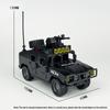 Militärens Upploppsbil Helikopter Kamouflage Kommando Wranglers Bil Offroader Byggklossar Klassiska Modellset Klossar Barnsatser