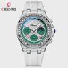 Women Luxury Watch Ladies Watches Vintage Quartz Wristwatch Waterproof Silicone Strap Multi-Functional Wristwatch