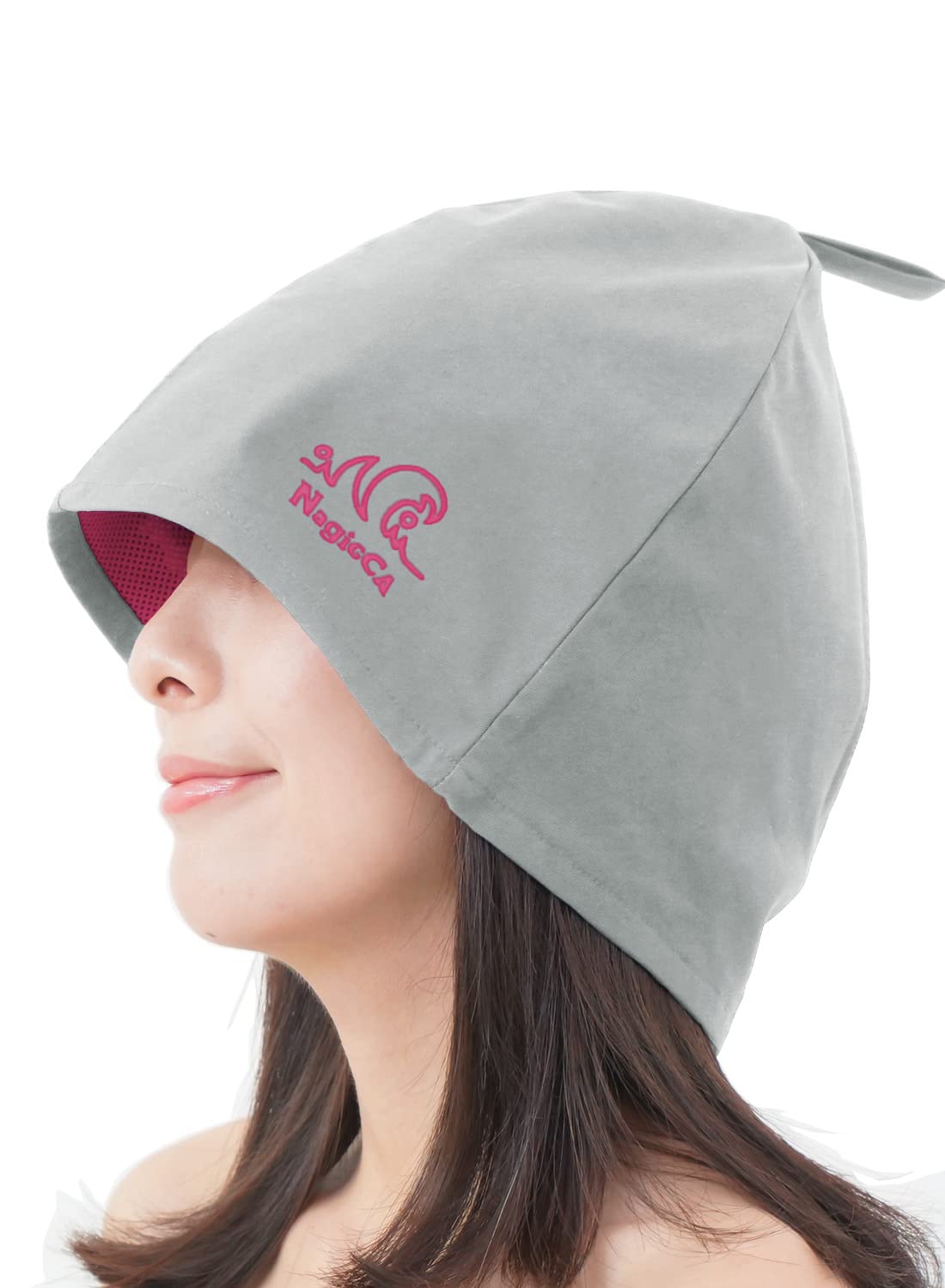 

[Nagicca] Sauna Hat Durable cotton twill fabric Mesh lining Quick-drying Machine washable Damage care (JP, alphabet, M, light gray)