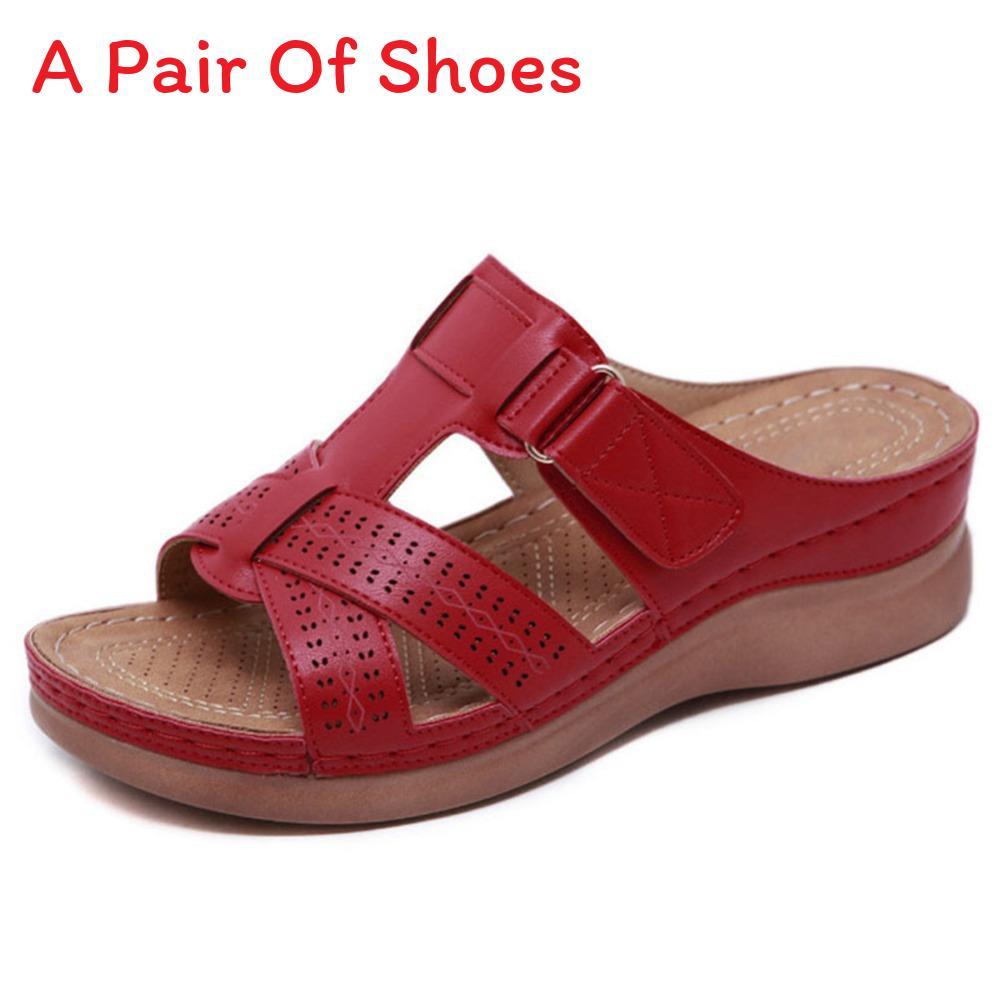 Summer Womens Open Toe Pu Sandals With Cross Strap Hollowout Platform For Beach And Casual Wear