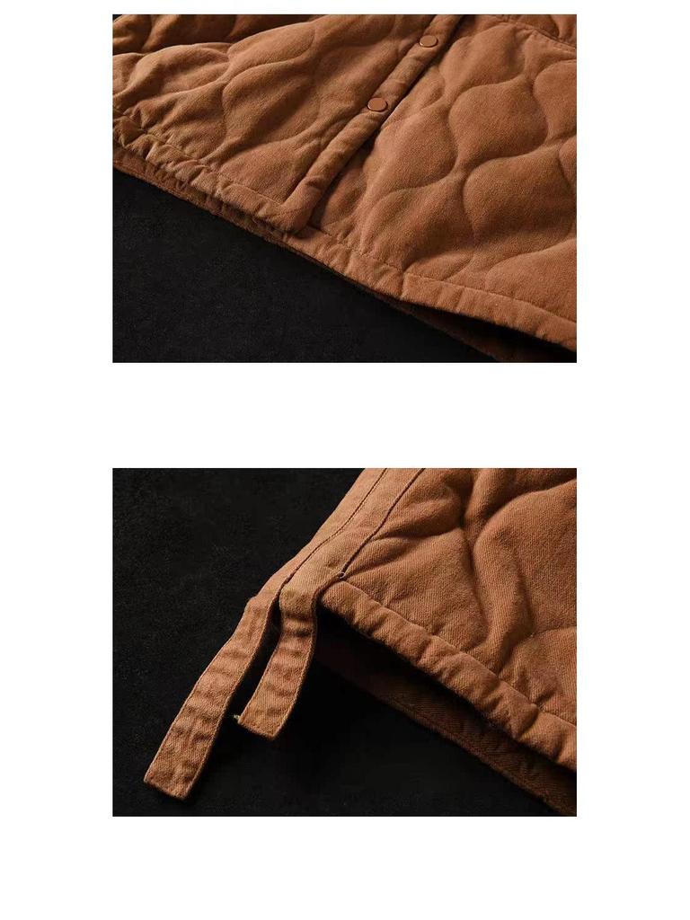 Women's Retro Padded Cotton Jacket: Autumn/Winter Hooded, Round Neck, Long Sleeve, Loose Fit, Plus Size Casual Top.