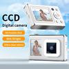 64MP Dual Lens CCD Digital Camera 1080P HD Video Recorder with Selfie Fill Light 2.4" Screen Portable Retro Camera for Students Vlogging
