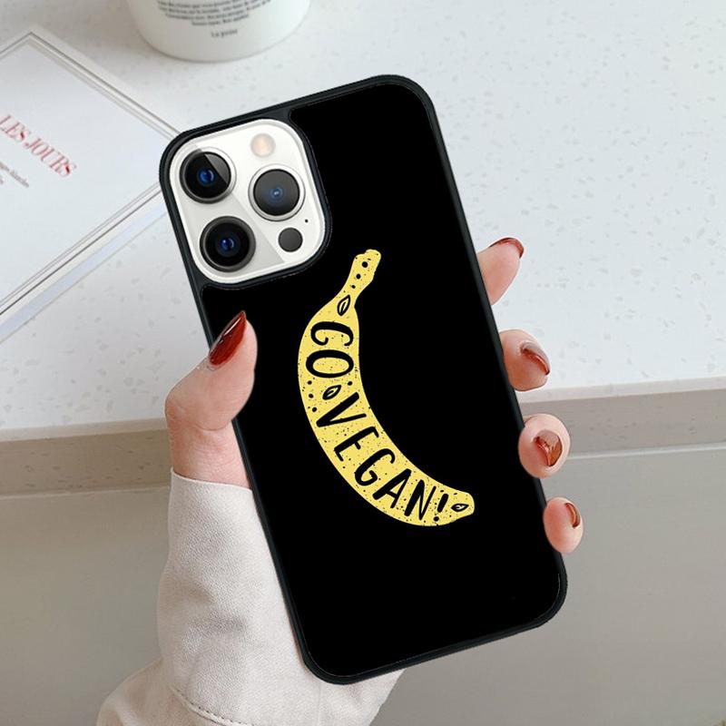 Vegan Vegetarian Phone Case For iPhone 17 Air 11 12 13 14 15 16 Pro Max Cover For iPhone 17 Air Max Plus Coque Shell