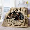 Horse1 Customize Text Blanket Gift Customizable Blanket Ultra-Soft Great for Living Room Office Chair Bedding All-Season Use