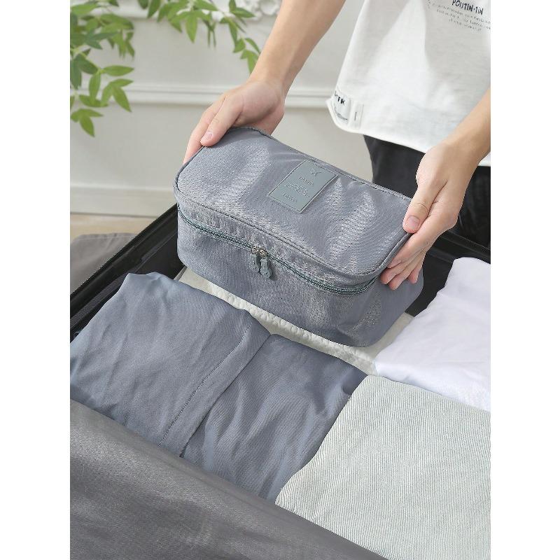 Portable Toiletry Travel Bag, Divided Storage Bag For Underwear, Convenient And Practical