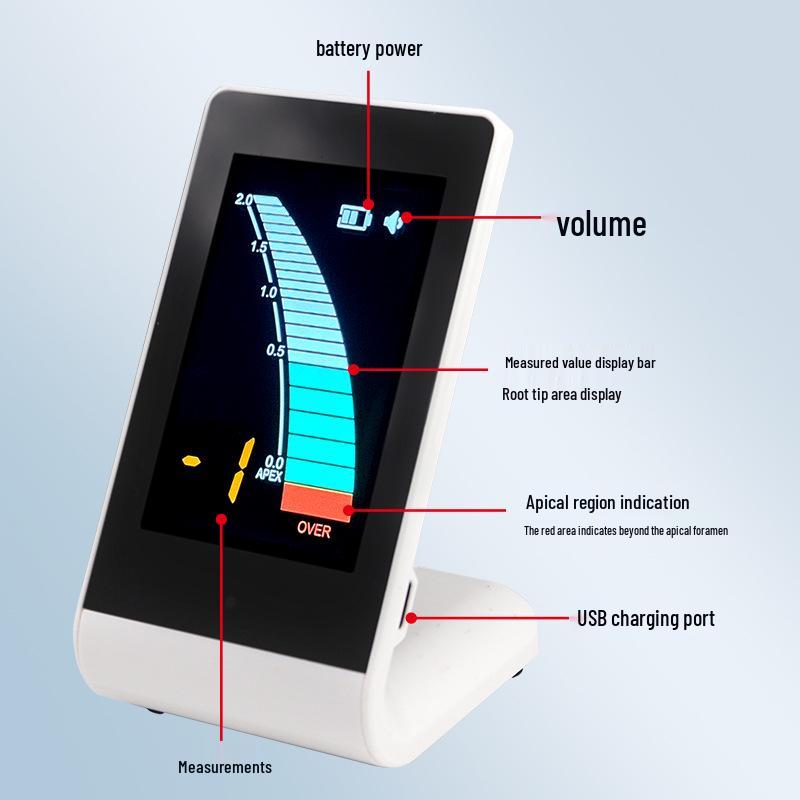 Portable Dental Root Canal Meter with Large Color Screen for Accurate Apex Length Determination In Clinics