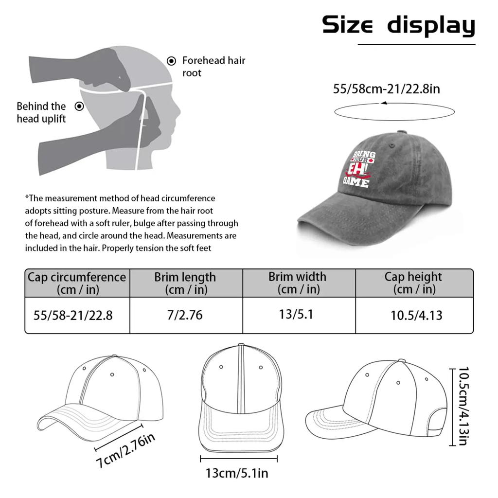 Bring Your Canadian Day Flag Canada Sun Hat Hat Pigment Gray Womens Bucket Hat Gifts for Her Golf