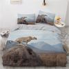 Cartoon Pug Duvet Cover Set Cute Dog ,cat,tiger,3D Beding 2/3pcs Single Twin Queen King Size Bed Drop Shipping Bedding Luxury