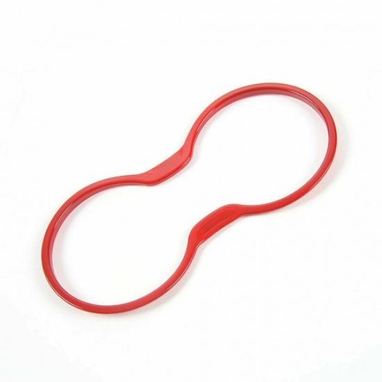 Central Console Gear Water Cup Cover 1PCS For Jeep Compass 2017- Bright Red