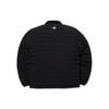 MLB Lightweight Solid Color Baseball Collar Quilted Gray Goose Down Jacket Unisex Jacket Black 3ADJL0216-50BKS