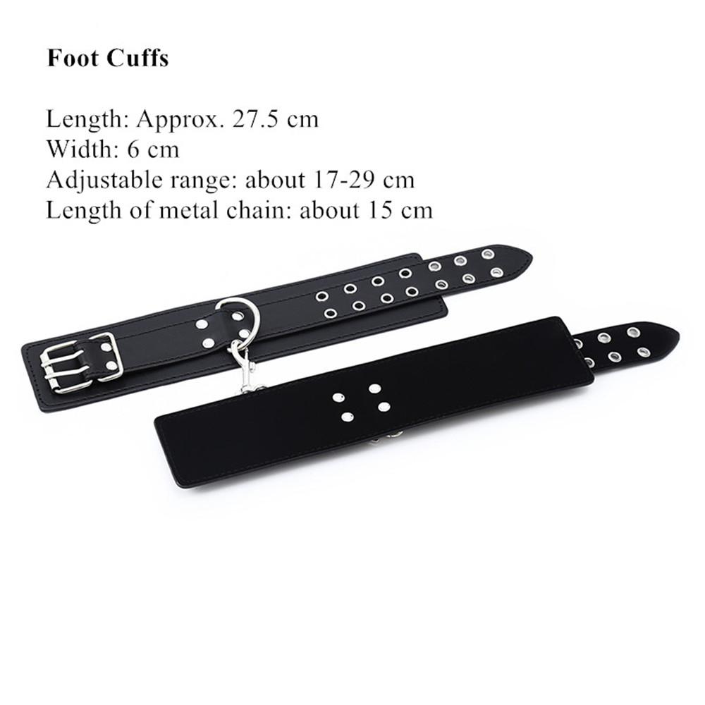 Bdsm Leather Bondage Slave Fetish Wrist Handcuffs Ankle Shackles Adjustable Restraint Sex Cuff Belt Sex Toys Exotic