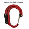 D-shaped Aluminum Carabiner: Multi-functional 360° Rotating Quick Link for Outdoor Sports