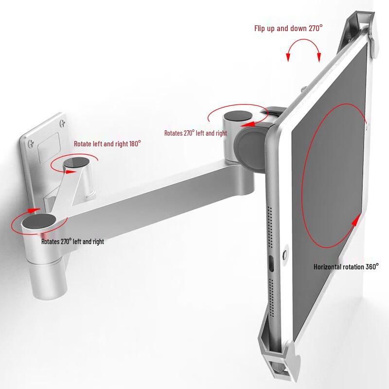 Gongyan Wall-Mounted Anti-Theft Tablet Stand for 9.7-12.9 inch Tablets
