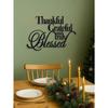 Thankful Blessed Rustic Metal Wall Art Farmhouse Christian Scripture Quote Home Decor Gift