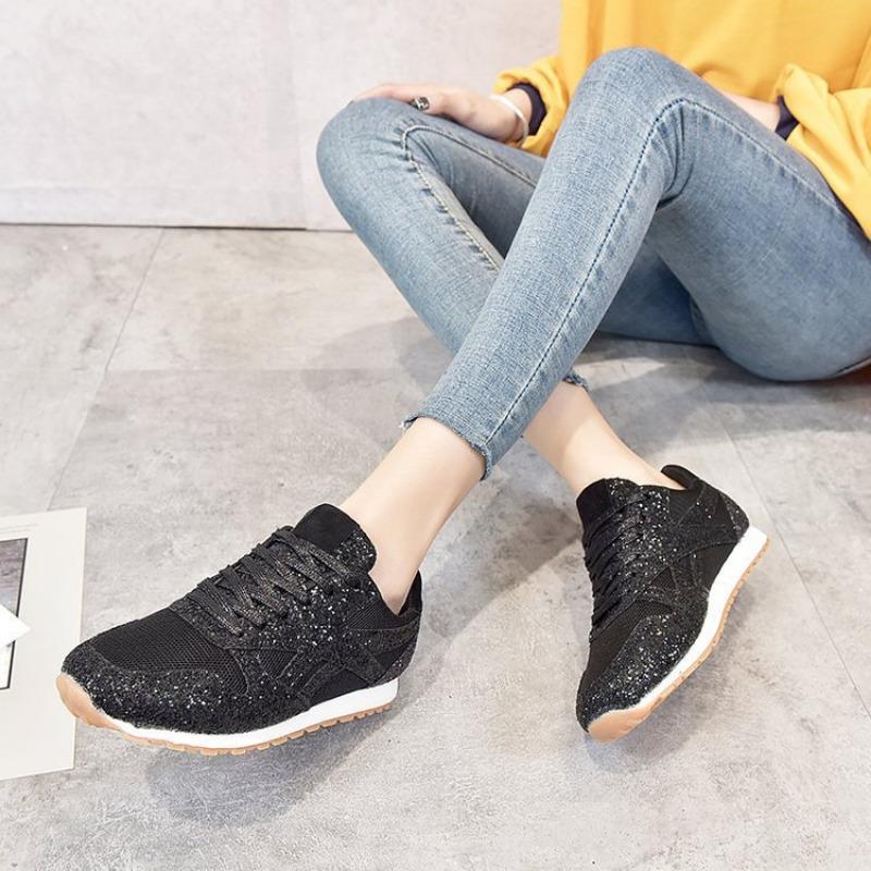 Deep mesh rubber sports and leisure shoes mesh lace-up flat heel flat bottom round head cross strap