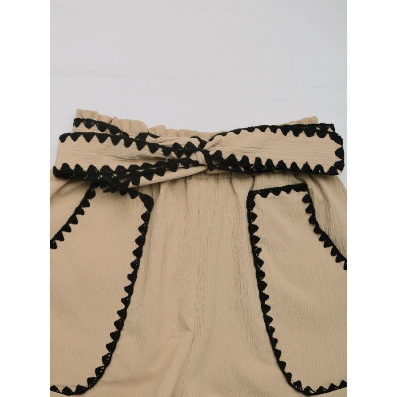 YYFS Women's Fashion Casual Colour Block Print High Waist Trousers Pants & Capris