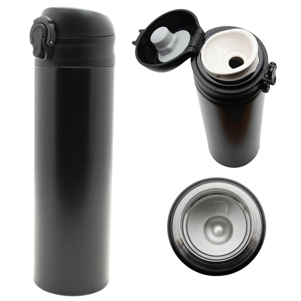 THERMAL TRAVEL MUG STEEL 450 Ml FOR COFFEE TEA WATER