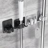 Silver/Black Stainless Steel Mop Holder Waterproof Mop Organizer Clip Mop Hook Mop Rack  Kitchen