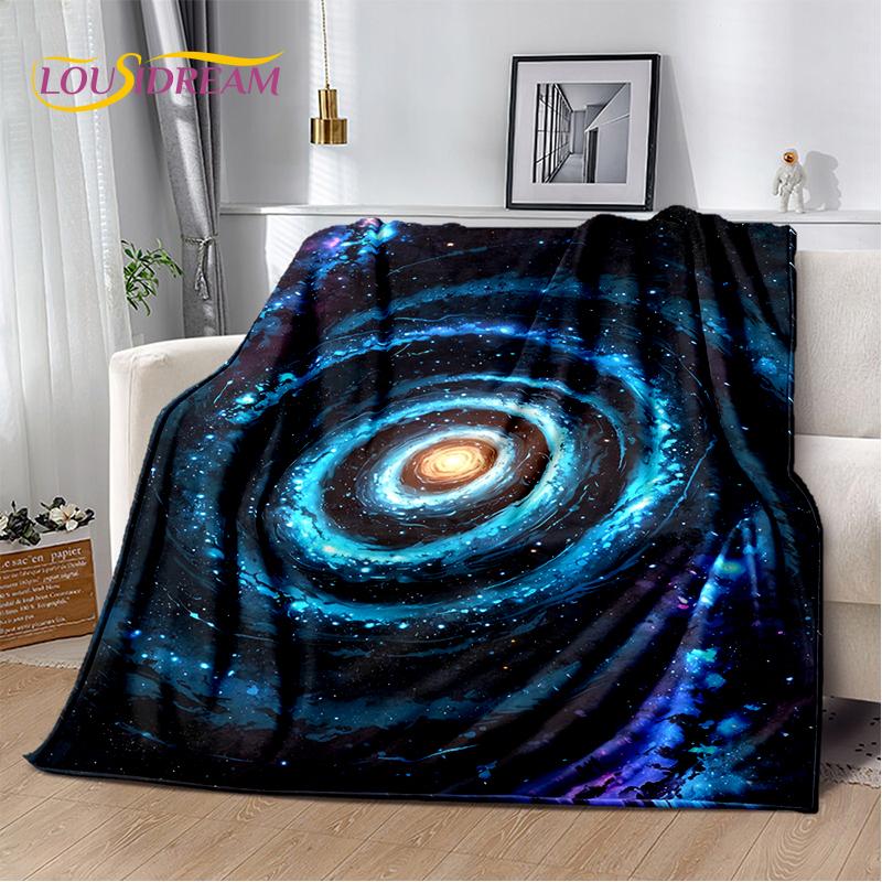 Universe Space Stars Black Hole Galaxy Earth Milky Way Soft Blanket,Soft Throw Blanket for Home Bedroom Bed Sofa Cover kid Gift